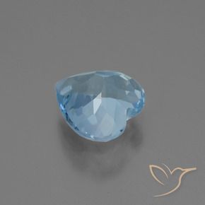 Topázio Céu azul Natural 3.18ct, Coração, VVS