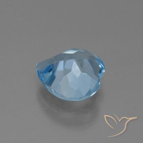 Topázio Céu azul Natural 2.72ct, Coração, VVS