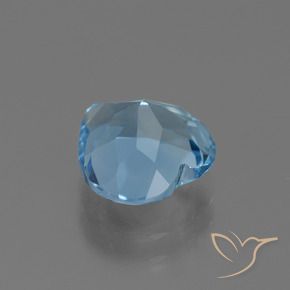 Topázio Céu azul Natural 3.08ct, Coração, VVS