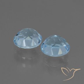 Pedras preciosas de Topázio Céu azul natural de 2.31 ct, Corte Redondo, VS