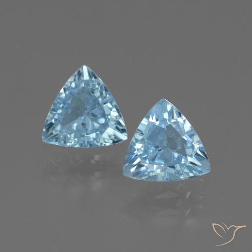 2.48ctw Natural Céu azul Topázio, Trilhão, VS