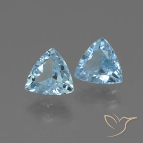 Pedras preciosas de Topázio Céu azul natural de 2.48 ct, Trilhão, VS