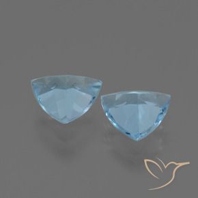 Pedras preciosas de Topázio Céu azul natural de 2.48 ct, Trilhão, VS