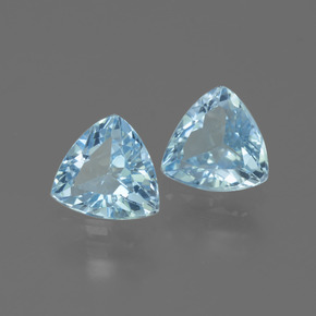Pedras preciosas de topázio azul natural de 2,62 ct, trillion, VVS-VS