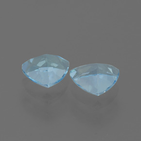 Pedras preciosas de topázio azul natural de 2,62 ct, trillion, VVS-VS