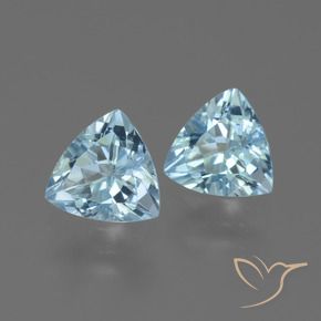 Pedras preciosas de Topázio Céu azul natural de 2.66 ct, Trilhão, VS
