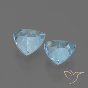 Pedras preciosas de Topázio Céu azul natural de 2.66 ct, Trilhão, VS