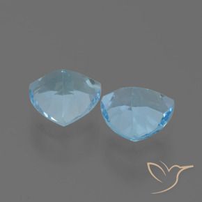 Pedras preciosas de Topázio Céu azul natural de 2.82 ct, Trilhão, VVS-VS