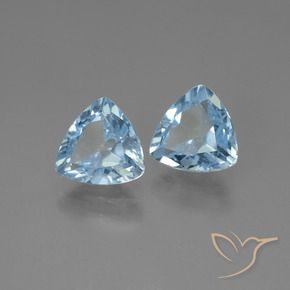 Pedras preciosas de Topázio Azul Suíço natural de 2.50 ct, Trilhão, VS