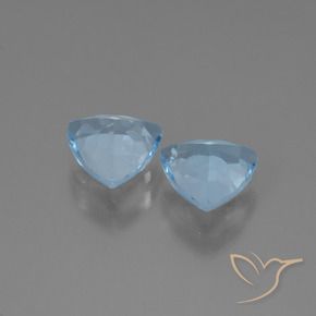 Pedras preciosas de Topázio Azul Suíço natural de 2.50 ct, Trilhão, VS