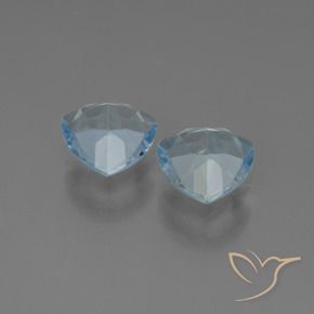 Pedras preciosas de Topázio Céu azul natural de 2.72 ct, Trilhão, VVS-VS