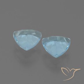 Pedras preciosas de Topázio Céu azul natural de 2.61 ct, Trilhão, VVS