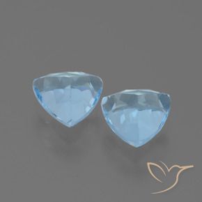 Pedras preciosas de Topázio Azul Suíço natural de 2.84 ct, Trilhão, VVS-VS