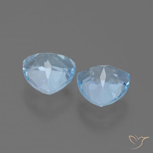 Pedras preciosas de Topázio Azul Suíço natural de 3.25 ct, Trilhão, VVS-VS