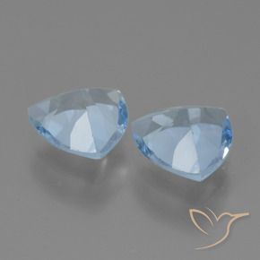 Pedras preciosas de Topázio Céu azul natural de 2.57 ct, Trilhão, VVS-VS
