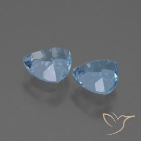 Pedras preciosas de Topázio Azul Suíço natural de 2.78 ct, Trilhão, VVS-VS