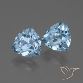Pedras preciosas de Topázio Céu azul natural de 2.84 ct, Trilhão, VVS-VS