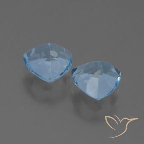 Pedras preciosas de Topázio Céu azul natural de 2.84 ct, Trilhão, VVS-VS
