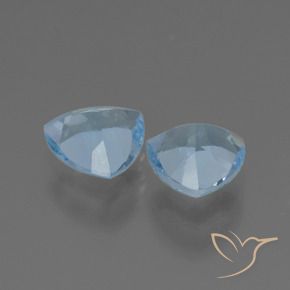 Pedras preciosas de Topázio Céu azul natural de 2.78 ct, Trilhão, VVS-VS