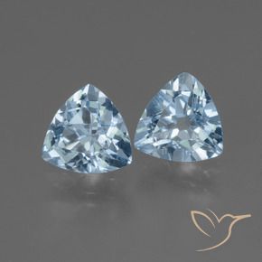 Pedras preciosas de Topázio Céu azul natural de 2.54 ct, Trilhão, VVS-VS