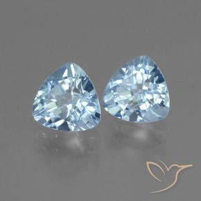 Pedras preciosas de Topázio Azul Suíço natural de 3.16 ct, Trilhão, VVS-VS