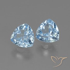 Pedras preciosas de Topázio Azul Suíço natural de 3.00 ct, Trilhão, VVS-VS