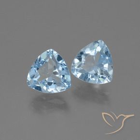 Pedras preciosas de Topázio Azul Suíço natural de 2.83 ct, Trilhão, VVS-VS