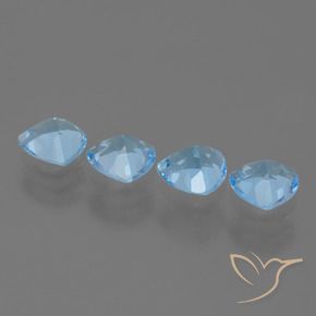 Pedras preciosas de Topázio Céu azul natural de 4.98 ct, Trilhão, VVS-VS