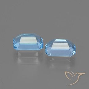 Pedras preciosas de Topázio Céu azul natural de 2.25 ct, Corte Octógono / Esmeralda, VVS-VS