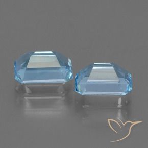 Pedras preciosas de Topázio Azul Suíço natural de 2.38 ct, Corte Octógono / Esmeralda, VS