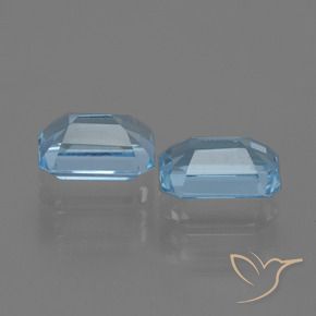 Pedras preciosas de Topázio Céu azul natural de 2.38 ct, Corte Octógono / Esmeralda, VVS-VS