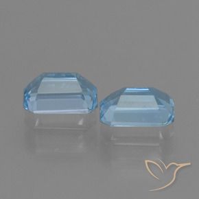 Pedras preciosas de Topázio Céu azul natural de 2.21 ct, Corte Octógono / Esmeralda, VS