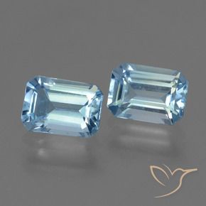 Pedras preciosas de Topázio Céu azul natural de 2.26 ct, Corte Octógono / Esmeralda, VS