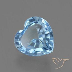 Topázio Céu azul Natural 2.88ct, Coração, VVS