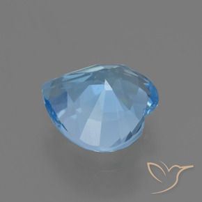 Topázio Céu azul Natural 2.88ct, Coração, VVS