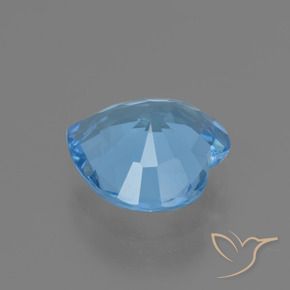 Topázio Azul Suíço Natural 2.63ct, Coração, VVS