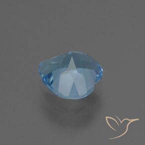 Topázio Azul Suíço Natural 3.14ct, Coração, VVS