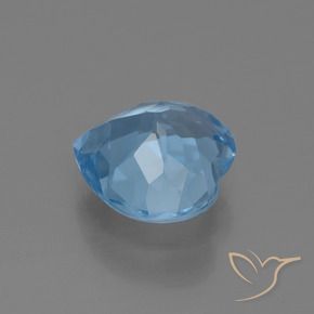 Topázio Azul Suíço Natural 3.03ct, Coração, VVS