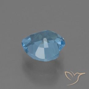 Topázio Azul Suíço Natural 2.96ct, Coração, VVS