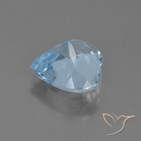Topázio Céu azul Natural 4.04ct, Coração, VS