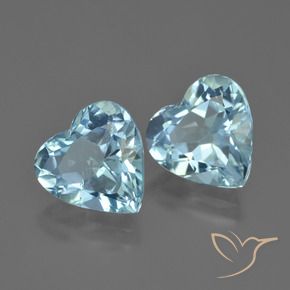 Pedras preciosas de Topázio Céu azul natural de 8.21 ct, Coração, VVS-VS