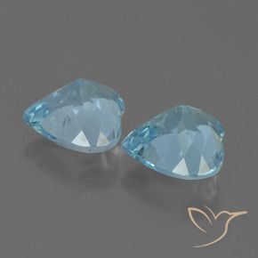 Pedras preciosas de Topázio Céu azul natural de 8.21 ct, Coração, VVS-VS