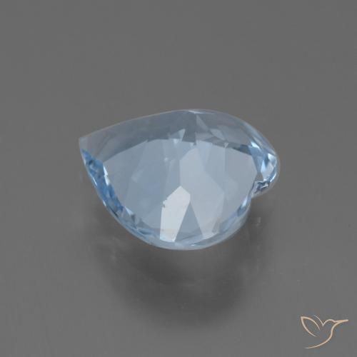 Topázio Céu azul Natural 3.49ct, Coração, VVS