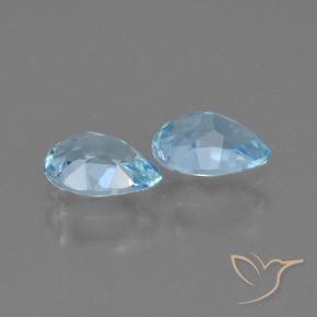 Pedras preciosas de Topázio Céu azul natural de 1.62 ct, Formato de pêra, VVS