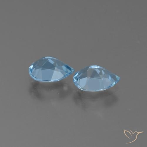 Pedras preciosas de Topázio Céu azul natural de 1.81 ct, Formato de pêra, VS