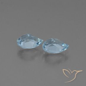 Pedras preciosas de Topázio Céu azul natural de 1.79 ct, Formato de pêra, VVS
