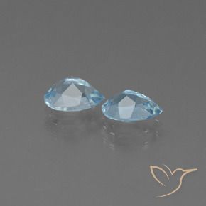 Pedras preciosas de Topázio Céu azul natural de 1.65 ct, Formato de pêra, VS