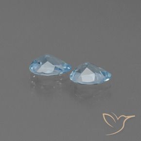 Pedras preciosas de Topázio Céu azul natural de 1.72 ct, Formato de pêra, VS