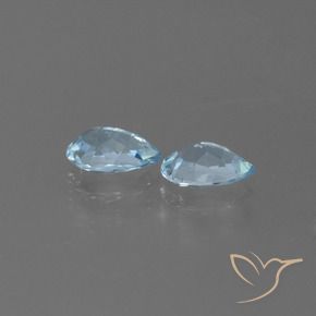 Pedras preciosas de Topázio Céu azul natural de 1.62 ct, Formato de pêra, VS
