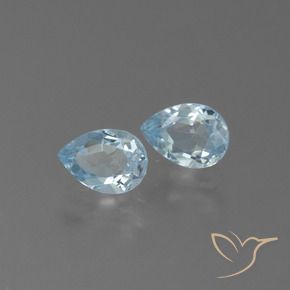 Pedras preciosas de Topázio Céu azul natural de 1.75 ct, Formato de pêra, VS